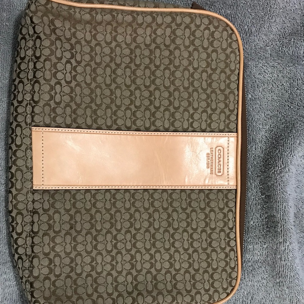 Coach vintage signature cosmetic/ makeup bag